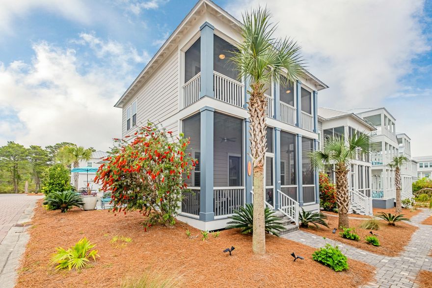 Coastal Luxury Living in the heart of 30A's most tranquil beachside community. If you are looking for a beach home you can truly enjoy that also provides a solid investment opportunity, you've found it! 

Welcome to 37 Constant Avenue, a gem of a home tucked away along the west end of Scenic Hwy 30A and just minutes from the beautiful white sand beaches and emerald green waters of Dune Allen. Never rented and meticulously maintained, this home is sold fully furnished, turn-key, and ready for you to make it your own or to begin generating rental income! The heart of this 3 bedroom, 3.5 bath home lies in its thoughtful design and open-concept floorplan featuring two primary suites and a guest bedroom, all with en-suite baths, a loft area with bunks, screened porches the length of the home on both levels, and a brick courtyard to enjoy the very best of Florida living!

As you enter the home, you will appreciate the exceptional upgrades, including hardwood floors, 12' high ceilings, granite countertops, plantation shutters, high-end bathroom finishes, a gas fireplace, screened porches with sunshades, a brick courtyard, and more.

The stunning kitchen, which features stainless steel appliances, a double oven, granite countertops & island, is anchored by a spacious living and dining area, creating an inviting atmosphere perfect for entertaining or quiet dinners at home.  A 1/2 bath, laundry & garage access add to the ease of living here. 

This home offers two primary suites, with one on the first floor. Upstairs, you'll find a loft area with bunk beds and open space, perfect for a reading nook, a 2nd primary suite, and a third guest room. All bedrooms offer en suite bathrooms, ensuring privacy for you and your guests. 

Enjoy the gentle Gulf breezes from your beautifully landscaped courtyard, complete with a gas grill perfect for al fresco dining. The outdoor shower is ready for you after a swim in the sparkling Gulf waters. Both levels offer screened-in porches with custom Coolaroo sunshades for year-round enjoyment.

Ample parking, including a 1-car garage and expanded driveway for a golf cart and three additional vehicles, underscores the intentional design of this property.

Located a short distance from the community pool and just a three-minute bike or golf cart ride to the new Dune Allen Regional Beach Access, the allure of the Gulf's emerald waters and white sandy beaches is ever-present. 

Step into Dune Allen and immerse yourself in a vibrant and close-knit community. Local restaurants, with their bustling outdoor tables and cozy interiors, invite you to stay a little longer over a cup of coffee or a sweet dessert. Boutique shops and open-air booths, nestled among the coastal dune lakes and local art galleries, create a unique and welcoming atmosphere. Here, every path leads to the inviting sugar-white sand and the sparkling turquoise water of Santa Rosa Beach.

Dune Allen, a beloved neighborhood of South Walton, is a hidden gem for locals and visitors. Situated on the western end of the 19-mile Scenic Highway 30-A, which gracefully follows the Gulf of Mexico coastline in South Walton, Florida, this area is a testament to nature's beauty. Renowned for its sugar-white sand beaches, turquoise water, and rare coastal dune lakes, 30-A offers a refreshing escape from the ordinary.

Along with its natural diversity, 30-A is also home to a wealth of cultural attractions and events, including several nationally recognized festivals celebrating Art, Film, Culinary, and Songwriters. It is also home to repertory theatre, philharmonic performances, and more than 20 local art galleries.

The natural wonders, social grace, and brimming culture of 30-A may all be experienced here, where a new experience is just a bike ride away.

37 Constant Avenue isn't just a home; it's a lifestyle offering the perfect blend of tranquility, luxury, and beachside bliss. Schedule your showing today to discover how to make this exquisite property your very own coastal retreat.