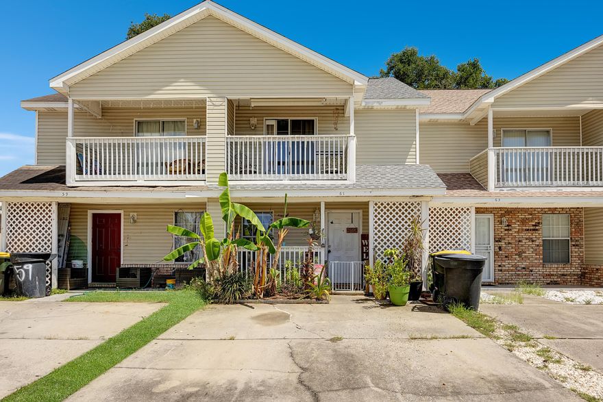 BACK ON THE MARKET AT NO FAULT OF THE SELLERS!Location! Location! Location! This cozy townhome located in the heart of Fort Walton Beach and less than 10 minutes away from the beautiful Okaloosa Island.Front and back upstairs balcony , covered porch, patio/backyard.  Tile and carpet floors, walk in closet in master bedroom, plenty of storage!The property is currently rented.Perfect for a first home buyer and investors.