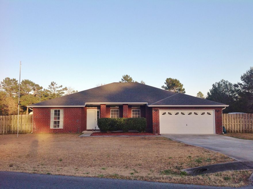 Beautifully remodeled all brick home on prime .64 acre shows like a model! Huge eat-in Kitchen has new granite counter tops, extended island with custom marble top, refinished cabinets and doors with new hardware, subway tile backsplash, stainless steel Farmhouse sink and faucet. 12x24 porcelain tile installed everywhere but bedrooms. 5 & 1/2 inch baseboards also installed. Large Living room has vaulted ceiling, fireplace with new granite tile trim. Sliding glass doors lead to newly covered patio and a backyard meant for serious enjoyment. A fire pit, fruit trees, yard building, above ground pool, chicken coop and new chain link dog kennel, plus a double gate and room for your recreational vehicles! Large Master bath has huge walk in closet. Cheerful hues of fresh paint throughout the home