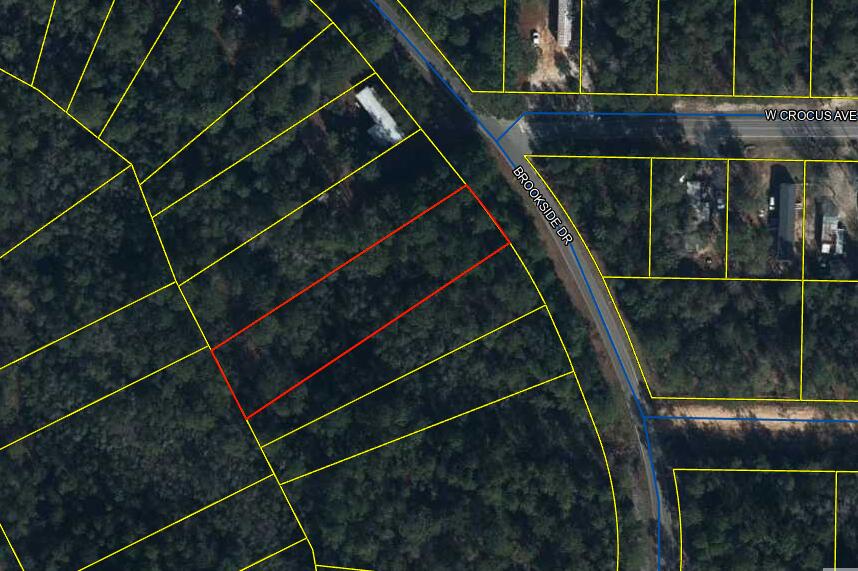 Discover a hidden gem in this wonderful wooded lot, a blank slate for your architectural dreams! Picture sipping your morning coffee as sunlight filters through a canopy of leaves, casting dappled shadows on your future abode. This parcel offers the perfect balance of seclusion and potential, ready for you to clear and construct. It's not just a piece of land; it's the first chapter of your next great adventure. Come stake your claim in this woodland paradise!Public water is available on Brookside Dr through Mossy Head Water Works, a tap fee would need to be paid. Electric runs all down Brookside Dr. Septic tank would be required.