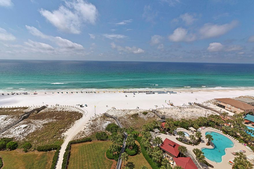 4649 Southwinds III, located on the 17th floor of the newest Southwinds building, is the Sandestin Golf and Beach Resort premier beachfront property, perfect for full time living or as a 2nd home. This beautiful condo has it all with private deeded beach access, beach chair set included, and spectacular views. 3 bedrooms and 3 baths offer ease for entertaining and an open floor plan with fantastic views of the Gulf of Mexico. Southwinds III, a non rental building, has its own parking garage and golf cart parking, and a beautiful pool only for Southwinds III owners. Move in and enjoy Sandestin living: 4 championship golf courses, world class tennis complex with 15 courts, 98 slip marina, walking and biking paths, The Village of Baytowne Wharf with dining and entertainment, and the Beach!
