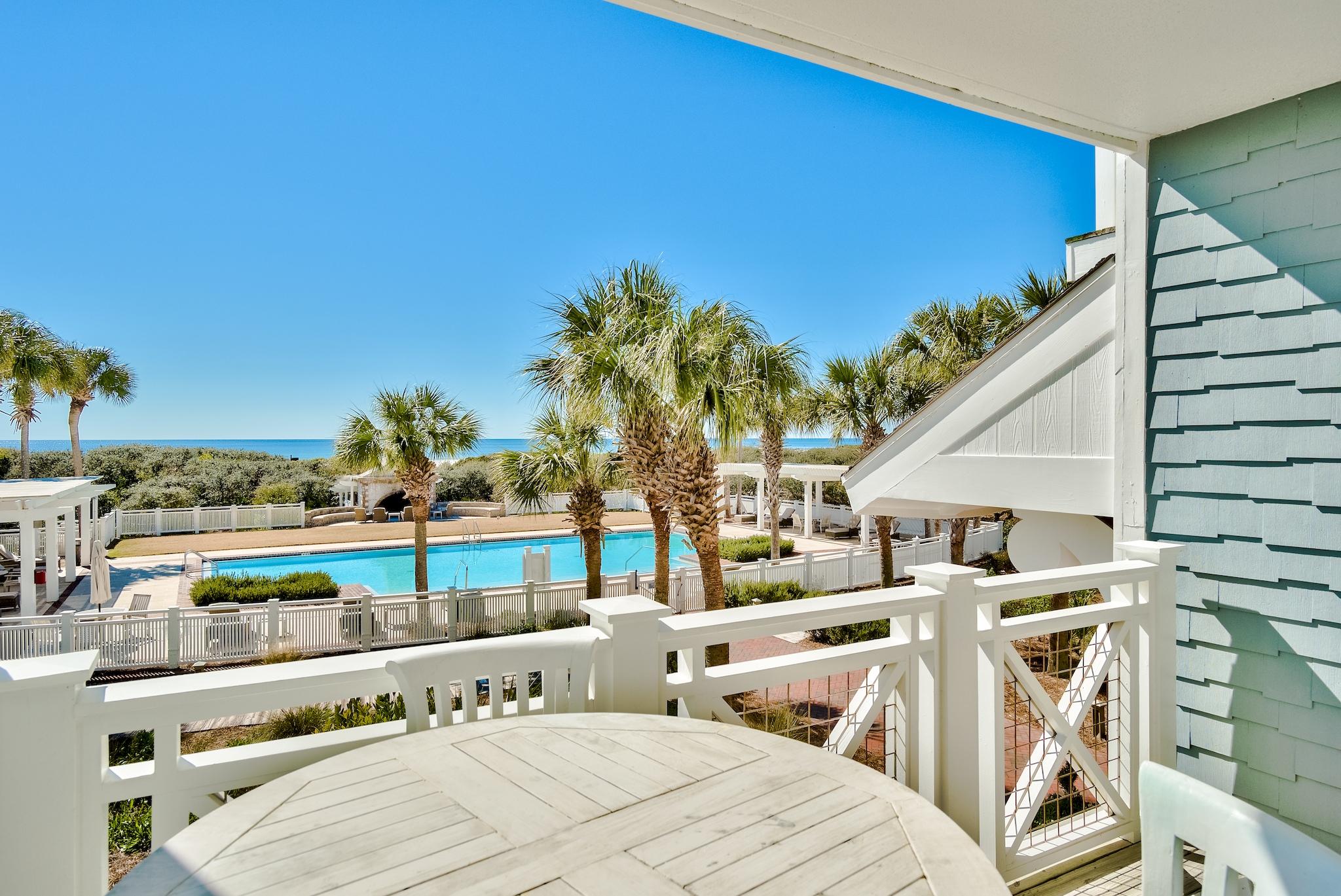 Tucked behind the private gates of Watersound Bridges resides one of 30A's most sought after low-density Gulf-front complexes. The iconic arch and Nantucket inspired design elements hold true to the unique coastal flair found throughout the Watersound community. This residence style unit features two levels of thoughtfully designed living space, an attached garage, and ample Gulf-front porches. The first floor is home to the primary suite with grand ensuite and direct patio access. The living and dining areas on the second level are centered around the stunning views out to sea. Two additional bedrooms with ensuites complete the second floor. Watersound resides on over 1,400 acres and over a mile of private white sugar sand beaches.