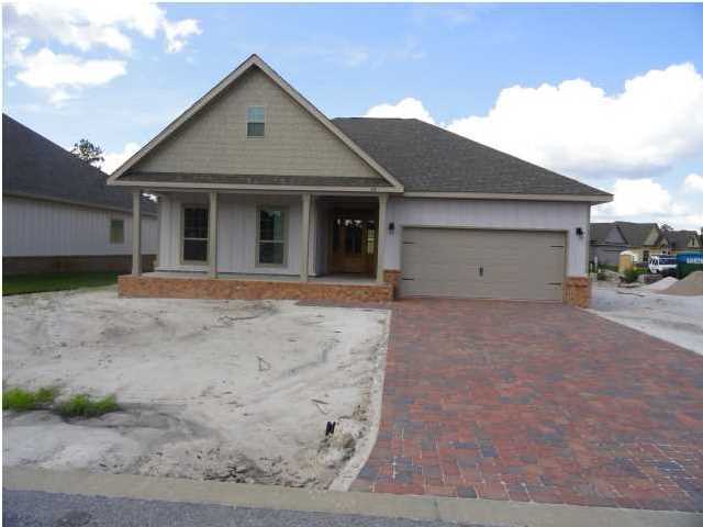 Brick, single story home with a 2 car garage, This popular ''Bonaventure'' floor plan offers a master on the 1st floor, open kitchen and Dining room Large Great room .Prairie Dust wood Floors and Tile in the Bathrooms and Laundry room with carpet in the bedrooms. Crown molding in the dining, foyer and master bedroom.Mastr Bedroom features a sitting area. Kitchen has upgraded Bisque Cabinets with Tan Brown Granite and SS appliances. Home Features 6'' full Gutters. Screened Porch can be added to this home.