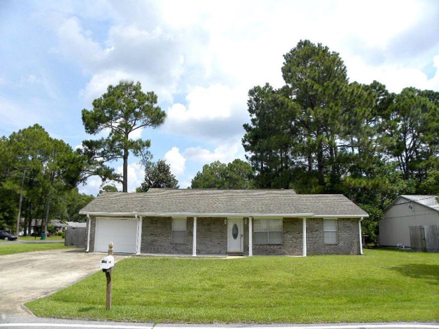 This home lives HUGE! What a surprise. Amazing updated home in just the right location, priced right. Coveted Split bedroom plan along with many updates. Master is on one side with Guest bedrooms on the other this allows privacy for all. Home feels much larger as is open & airy. Home has just the right renovations. This home has crown moulding, bullnose corners, beautiful tile flooring accent area in living room. Kitchen has stone countertops, diamond backsplash, crown moudling with recessed lighting, updated appliances. The master bedroom has a large closet, with extended stone vanity, designer mirror, custom tiled shower with whirlpool tub. The guest bedrooms have a full bath with custom walk in shower with seat. Huge backyard will accommodate, the children, pets & has room for a pool.