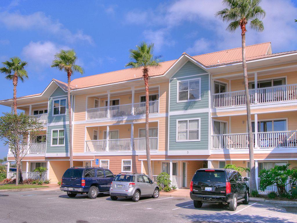 THIS IS A RENTAL MONSTER! Upgraded & ready to sell! Adorable condo and priced right! Directly across from Big Kahunas. Deeded beach access. This is a full 2/2 with a washer and dryer in unit. NEW Stainless appliances. Quiet pool area, meeting room, bbq grill area. Newly updated building. New railings! AC is only 3 years old. Brand New king bed, new curtains, all new locks/door handles new bathroom doors, new shower heads, new water heater, new bunk beds w/ new pillow top twin mattresses, all new outlet covers, new tv in spare room, entire condo painted FEB '18, front door refinished and painted. New dining table and 6 new chairs. New living room furniture! New Patio Chairs. Seller will give buyer $2500 towards closing cost/flooring allowance!