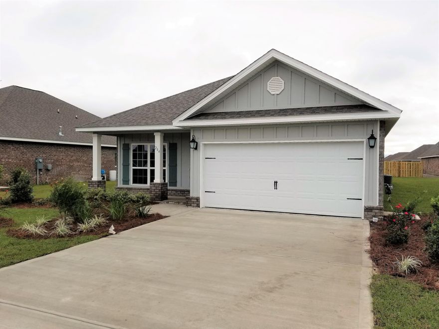 BRAND NEW CONSTRUCTION - Why buy a used home when you can buy a new, never lived in home with a full builders warranty??DR Horton will provide $7,500 towards closing cost when using builders preferred lender.Incredible Standard Features in this home INCLUDE: 3 sides brick, gas hot water heater, gas stub for grill and stove, Granite Countertops in kitchen & baths, tile shower in master, Stainless Steel Frigidaire Microwave, Stove & Dishwasher, Brushed Nickel Plumbing Fixtures, HARDWOOD floors in common areas in the home, 16'' tile in baths & utility room, only carpet in bedrooms. Extensive Crown Molding, Designer Brushed Nickel Lighting & so much more