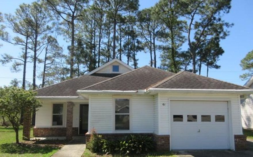 With a little love, this cute 2 bedroom, 2 bath REO Florida cottage would be the perfect residence or long term rental! The home is located in Miramar Beach on a quiet cul-de-sac. The location is convenient to beaches and bay, shopping, restaurants and employment opportunities. The home features an attached garage, split bedrooms and an open kitchen and floor plan!