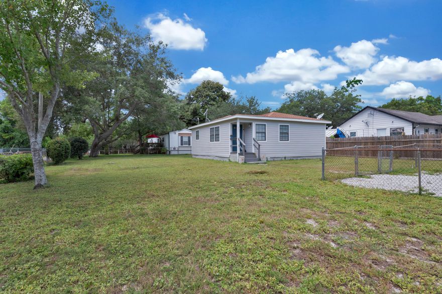 Perfect starter home or rental property. This cozy 1 bed/1 bath cottage is just a short distance from Hurlbert Field and the beach. Completely remodeled last year to include Life-Proof Lifetime Vinyl Flooring, new carpet in the bedroom, stained grey cabinets, shiplap accents, all new light fixtures and fresh paint inside. The property is completely fenced with a large shed/workshop in the back that does have power to it, and another storage shed in the front yard. A new Flotech lawn pump has also been installed.