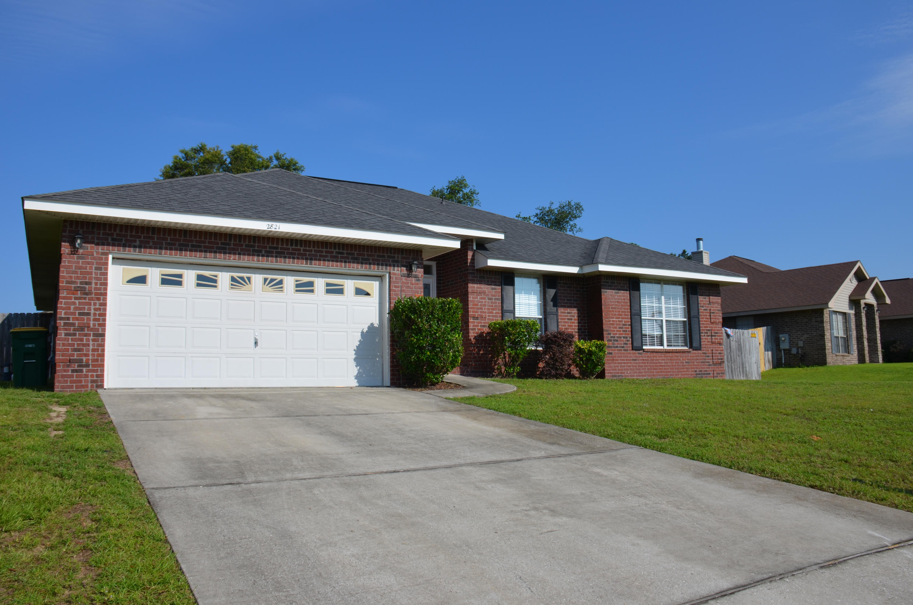 JUST REDUCED by $5,000 in the last month! Don't miss this GREAT opportunity to own a 4 Bedroom, 2 Bath ALL BRICK home with Brand New Carpets, New Paint, New Tile, and New Sprinkler, Well and Pump. Some of the features include, 2 car garage, large 97x122 lot, large fully fenced backyard, vaulted ceilings, plant ledge and more.Located close to Hurlburt Field, Navarre Beach, shopping and restaurants, this home is prices to sell and will not last long. Call today. Buyer to verify all information to buyers satisfaction including but not limited to sq. footage, room sizes, lot size, zoning etc.