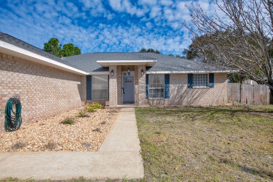 This no fuss Navarre home is ready for it's next owner. No need to worry about high insurance rates because the Roof and HVAC (with UV filter) are only 2 years old and the Water Heater was instaleld in 2015. This home has been lovingly taken care of and it shows. The flooring has been upgraded to tile and LVP... no carpet! The front room offers beautiful built-ins to make it a perfect home office or homework area. The landscaping has had a facelift with new rock and an added vegetable garden and fire pit large enough for all your friends and family to gather round.