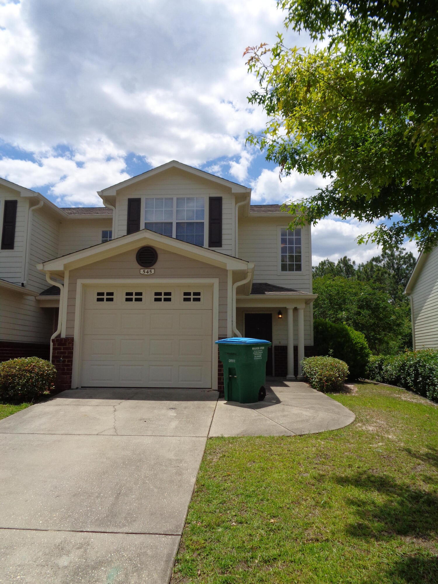 VACANT & MOVE IN READY! BACKS TO THE PRESERVATION AREA! The townhome boasts two master suites, and the community has a pool! Located South of I-10, within minutes of Duke, 7th Special Forces & Eglin. 2 bedroom, 2.5 bathroom with a single car garage, under stairs storage. Lots of crown molding, ceiling fans in living and bedrooms. Both bedrooms have a walk in closet, back master has an additional smaller closet. Kitchen has flat top stove with microwave, refrigerator with ice maker, dishwasher & disposal. There is a community pool with a cabana and a community playground. Please verify measurements and all information, as deeded important. Selling Brokerage & Eagles Landing Townhomes are owned by the same parent company.