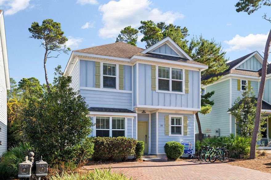 RENTAL ACTUALS OVER $80K - - As the only four-bedroom home currently available in Pinewood Preserve, this fully furnished residence offers a rare opportunity in an intimate coastal community just one mile from Rosemary Beach. With three bathrooms and thoughtfully designed living spaces, it's equally suited as a turnkey rental, second home, or full-time retreat.The open-concept layout features a modern kitchen with stainless steel appliances, quartz countertops, and a spacious island that flows easily into the dining and living areas. A first-floor guest suite provides convenience, while upstairs a versatile loft serves as a lounge or workspace. The oversized primary suite impresses with crown molding, recessed lighting, a generous walk-in closet, and a spa-inspired bath with granite double vanities and a walk-in tile shower. Two additional guest bedrooms share a well-appointed bath, creating plenty of space for family and friends.

Beyond the home, enjoy the community pool or take advantage of the proximity to Lake Powell, 30Avenue, and the lively beach towns of Rosemary, Seacrest, and Alys Beach. This rare offering brings the ease of a rental-ready property with the luxury of true beachside living.