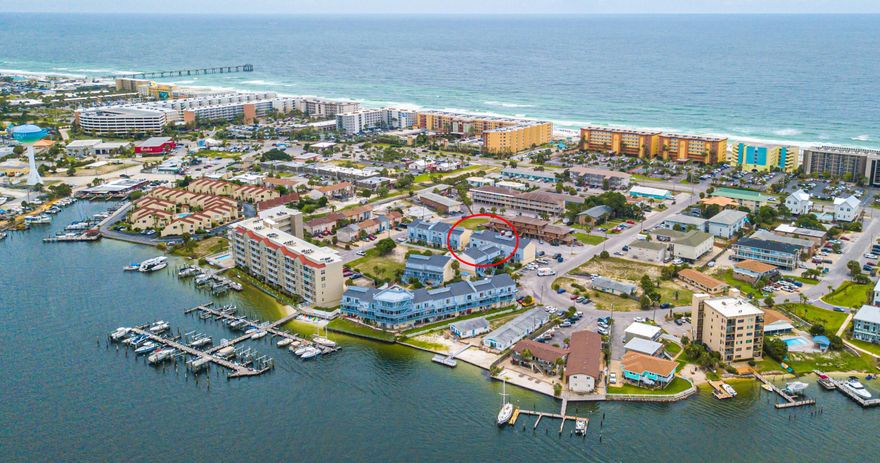 Amazing location on Okaloosa Island! The Commodore's Landing condominium complex sits directly on the beautiful waters of Santa Rosa Sound which features a community dock! This unit over looks the pool with large sun deck & green-space. The Gulf is easily accessible across Santa Rosa Blvd, making this place directly between two of the most beautiful waterways in the area! The Sellers just moved out, don't wait on this one!