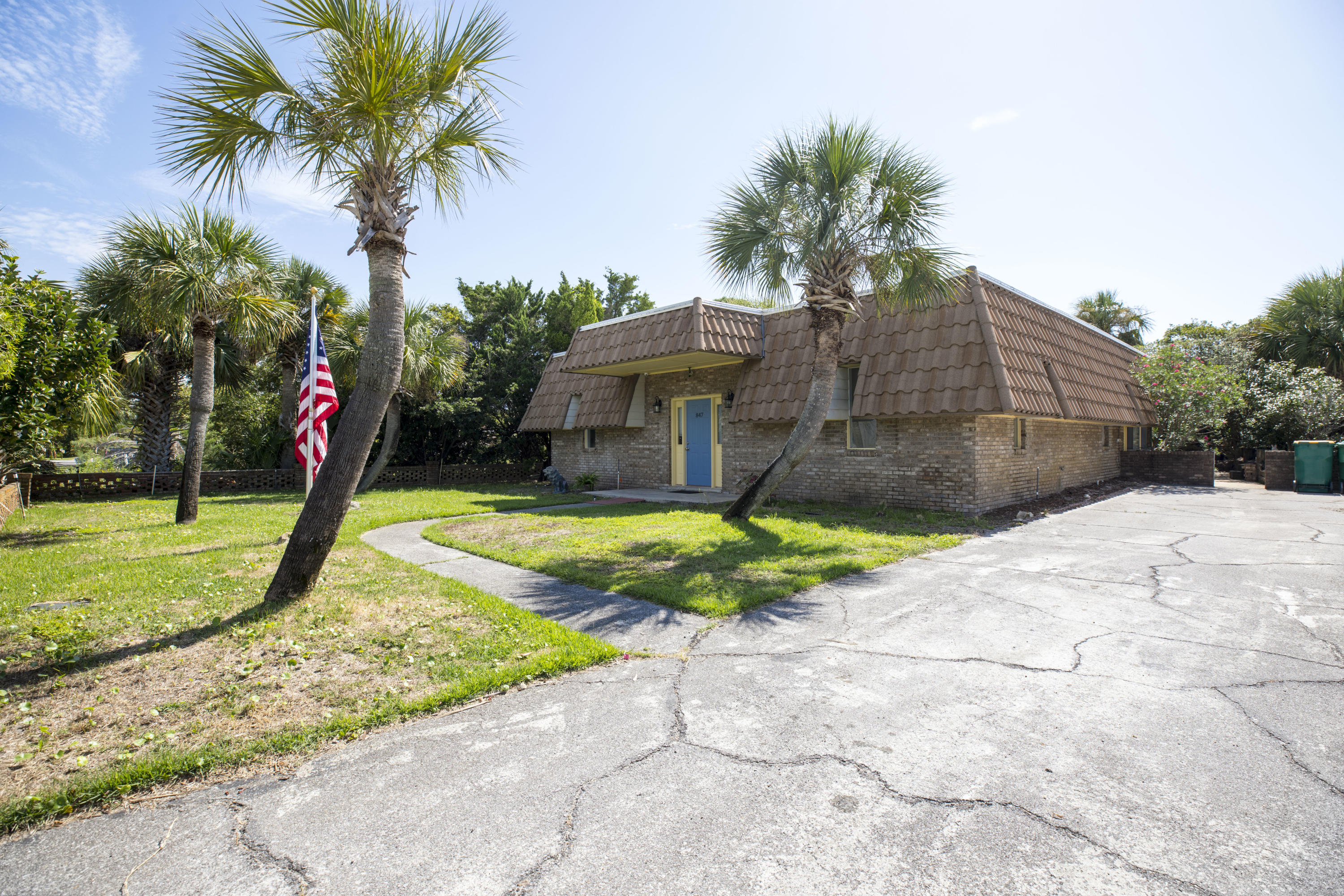 Ultra unique beach house located in the highly sought after residential community of Okaloosa Island ISO visionary buyer. Tucked away towards the West end of the island, this home is just steps to the white sand beach access complete with modern public amenities. This is the first time this property has been listed and it's ready for your creative touches and color pallet. With a bonus room (previously used as music room) and a bonus room (previously used as art studio) plus a family room, this home lives more like a four bedroom. This home is worth taking look at. Buyer to verify all measurements and pertinent information.