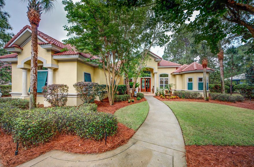 New on the market. Outstanding value, meticulously maintained, custom built home located within the gates of Sandestin Golf and Beach Resort. Three bedrooms, three full baths, with an additional office/study all on one level! Screened lanai with beautiful pool and outdoor living area. Three car garage provides plenty of room for parking. Enjoy all that the Sandestin area has to offer. Beach, Marina, Golf, Shopping, Restaurants, and Tennis just a quick golf cart ride away.