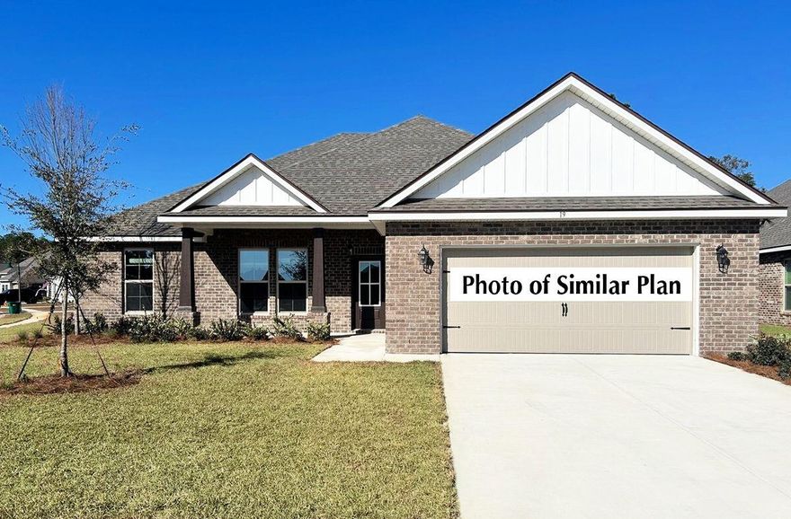 Awesome builder rate plus FREE refrigerator. Restrictions apply.The IONIA III H in Houston Place community offers a 4BR/2BA, open design. Upgrades added (list attached). Features: double vanity, garden tub, separate shower, and walk-in closet in master bath, double vanity in 2nd bath, kitchen island, walk-in pantry, boot bench and drop zone in mudroom, covered porches, undermount sinks, LED lighting, crown molding, framed mirrors in all baths, smoke and carbon monoxide detectors, landscaping, architectural 30-year shingles, flood lights, and more! Energy Efficient Features: water heater, electric kitchen appliance package, vinyl low E MI windows, and more! Energy Star Partner.