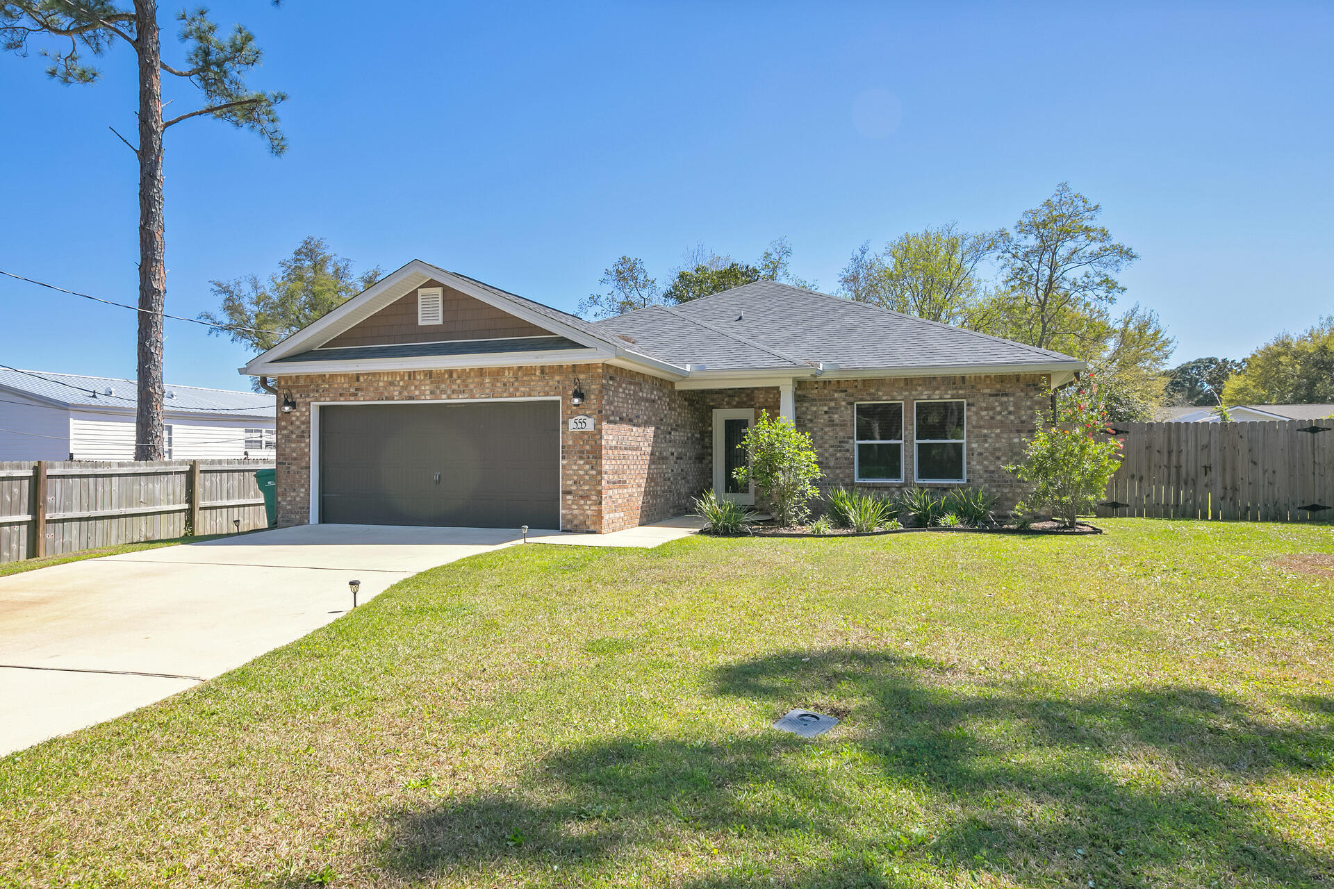More photos coming soon! Don't miss out on this wonderful 3 bedroom 2 bath house minutes from Hurlburt Field shopping and beaches. Come home and relax in this peaceful neighborhood. This home is loaded w/Extras! This home has Granite Countertops in Kitchen, a Breakfast Bar, Wood Cabinets, Upgraded Fixtures, 10x20 back porch, tiled floors in foyer, kitchen, baths and Laundry Room. Master Bedroom is nicely sized. 2-Car Garage w/auto opener/pull down stairs, Lawn Pump and sprinkler system!
