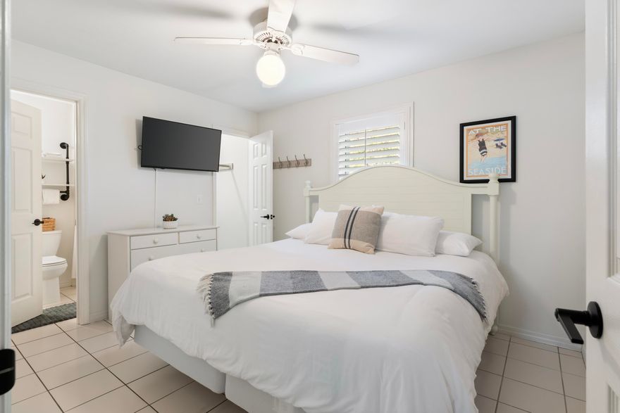 DETAILED VIDEO WALKTHROUGH AVAILABLELocated just 300 yards from Walton Dunes beach access in beautiful Seagrove Beach, this fully furnished 2 bedroom, 2 bath condo in Beachside Villas is a great short term rental investment or personal vacation property within a three minute walk to the beach. Unit 912 is located directly adjacent to the heated swimming pool, tennis courts, cornhole, pickleball, and shuffleboard. Inside the unit, the Master bedroom features a King sized bed, walk-in closet and ensuite Master Bathroom. The second bedroom has two full-size beds and a private, ensuite bathroom. Rental Projections, Cost to Own, and Video Walkthrough are available by request.Beachside Villas in Seagrove Beach is a quiet community with only 12 buildings, the size of the community makes it feel cozy. World-class shopping and dinning options are only minutes away at Rosemary Beach, Alys Beach and Seaside Beach. Distance to several popular shopping and dinning locales:

Distance to:
Greenway Station........... 1.2  Miles
The Big Chill 30a............. 2.2 Miles
Seaside Beach.................. 4.0 Miles 
Alys Beach.......................... 4.8 Miles
Rosemary Beach.............. 5.5 Miles