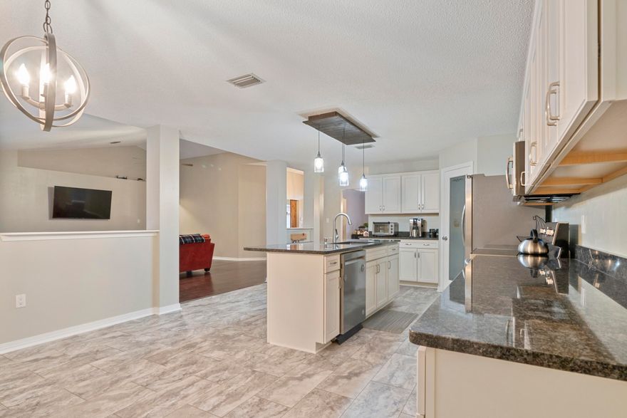 This is a home that was made for entertaining! From the moment you walk inside, you are greeted with a large dining area on the left and a seperate office area with custom barn door on the right. Continuing inside, you will head into the open livingroom and fully upgraded, expansive kitchen. This home features a split floorplan with the oversized master suite on one side and the additional bedrooms on the other. Head out to the backyard and you may never want to leave. With an inground pool, firepit area, clubhouse with electricty and air conditioning, as well as a large storage shed, this backyard has all that you need.Schedule your tour today. Buyer to verify all facts deemed important.