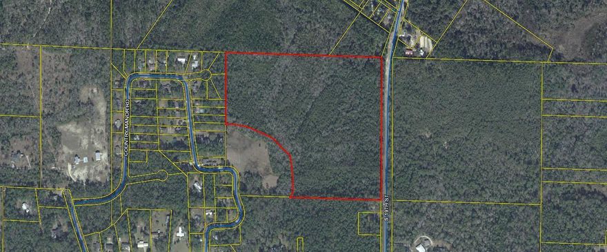 37 wooded within the city limits. A significant portion of the property, estimated to be 25 acres, is wetland. The 12 acre frontage on S 19th Street is all upland.