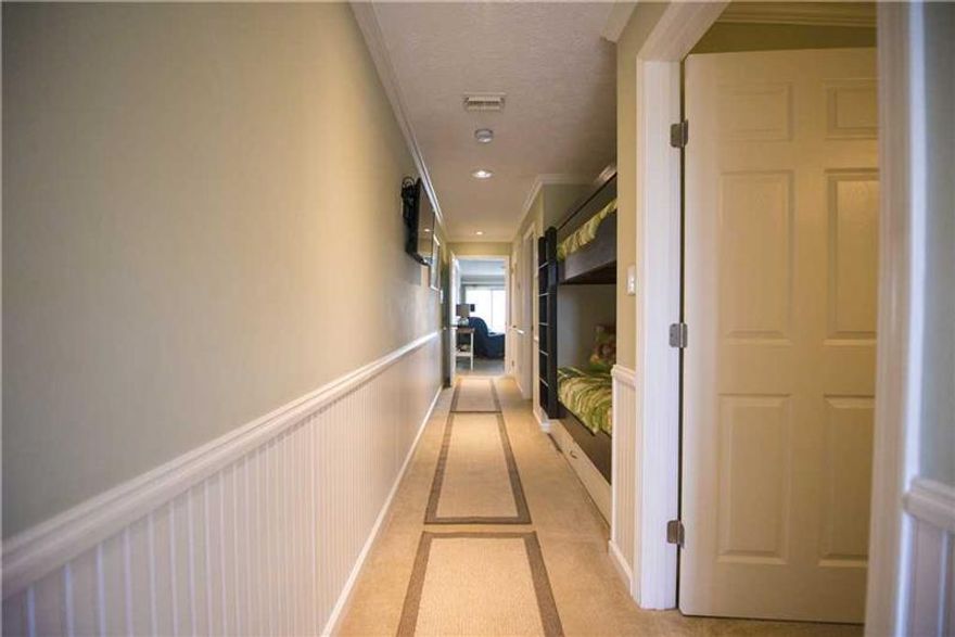 LARGE 1 bedroom gulf front unit located on the 2nd floor of Coral Reef Club. This unit sleeps a total of 6 guests with a king in the bedroom, built in bunk beds in the foyer and a sleeper sofa. Granite counter tops, crown molding, bead board trim, recessed lighting in kitchen, raised breakfast bar, lighted ceiling fans and tile flooring throughout. Coral Reef Club prides itself in being family friendly and full of southern hospitality when you walk onto the property!