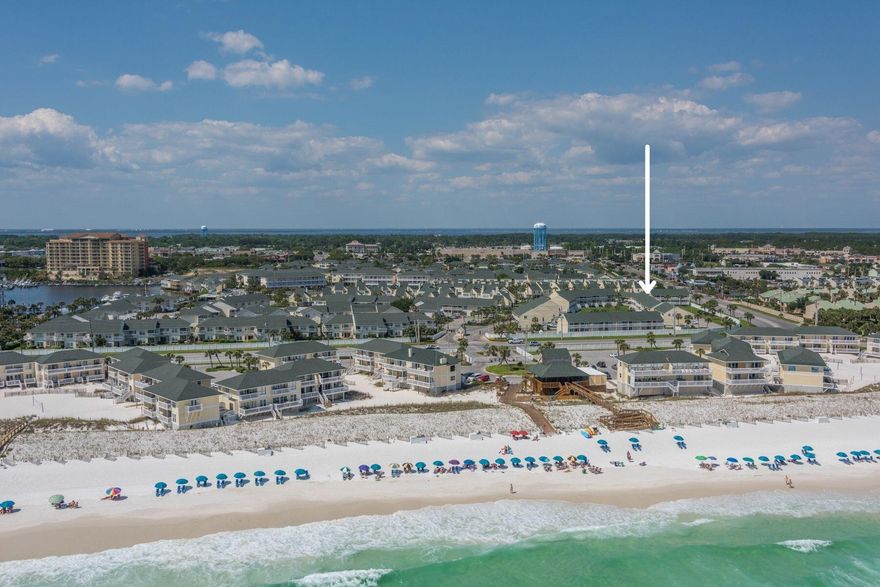 ''SeaWaves'' is a gorgeous & updated unit in the gulf-front community of Sandpiper Cove in Destin. Upon entry you are greeted with an abundance of natural light,  gorgeous views of the pool and an open floor concept. The kitchen offers sleek granite countertops, a stainless-steel appliance suite and an abundance of storage. The living room is set up to include a sleeper sofa, updated bathroom, and private access to the covered terrace. Sandpiper Cove is an all-inclusive resort in the heart of Destin with beautiful grounds, an on-site rental office, and seafood restaurant. The community also offers guests rich amenities including a marina, golf course, heated pools, and access to over 1,000 feet of private beach frontage.