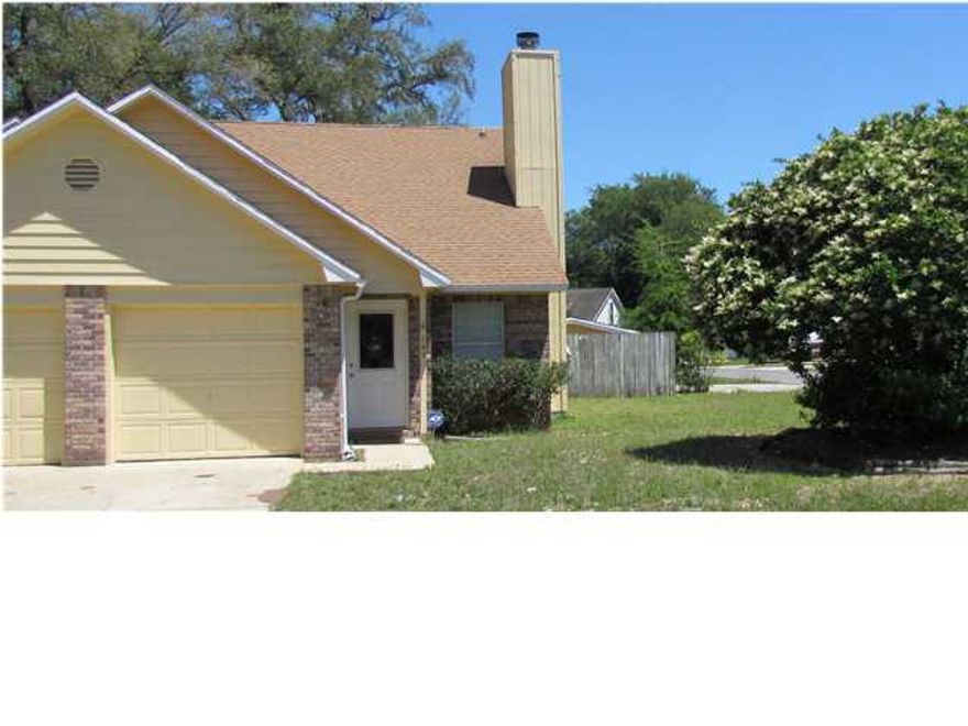 Nice home in subdivision close to MidBay Bridge. Master bedroom w/master bath downstairs. Bonus room off of Master bedroom could be office/sewing/nursery room. Large, open kitchen/dining area with tile flooring and breakfast bar. Vaulted ceilings in living room with fireplace. Wide corner lot, at end of street, fenced in backyard with 13x13 shed in back with separate drive way. Screen porch off kitchen to sit in and enjoy the day. Owner will consider dogs only, under 50 pounds that are spayed or neutered and fully housebroken with $250 non refundable pet fee,& $250 refundable pet deposit Great value in BWB area at $1250/month. Minutes from Destin, Beaches and Dining. Available . All adults intending to live in the property must fill out an application and