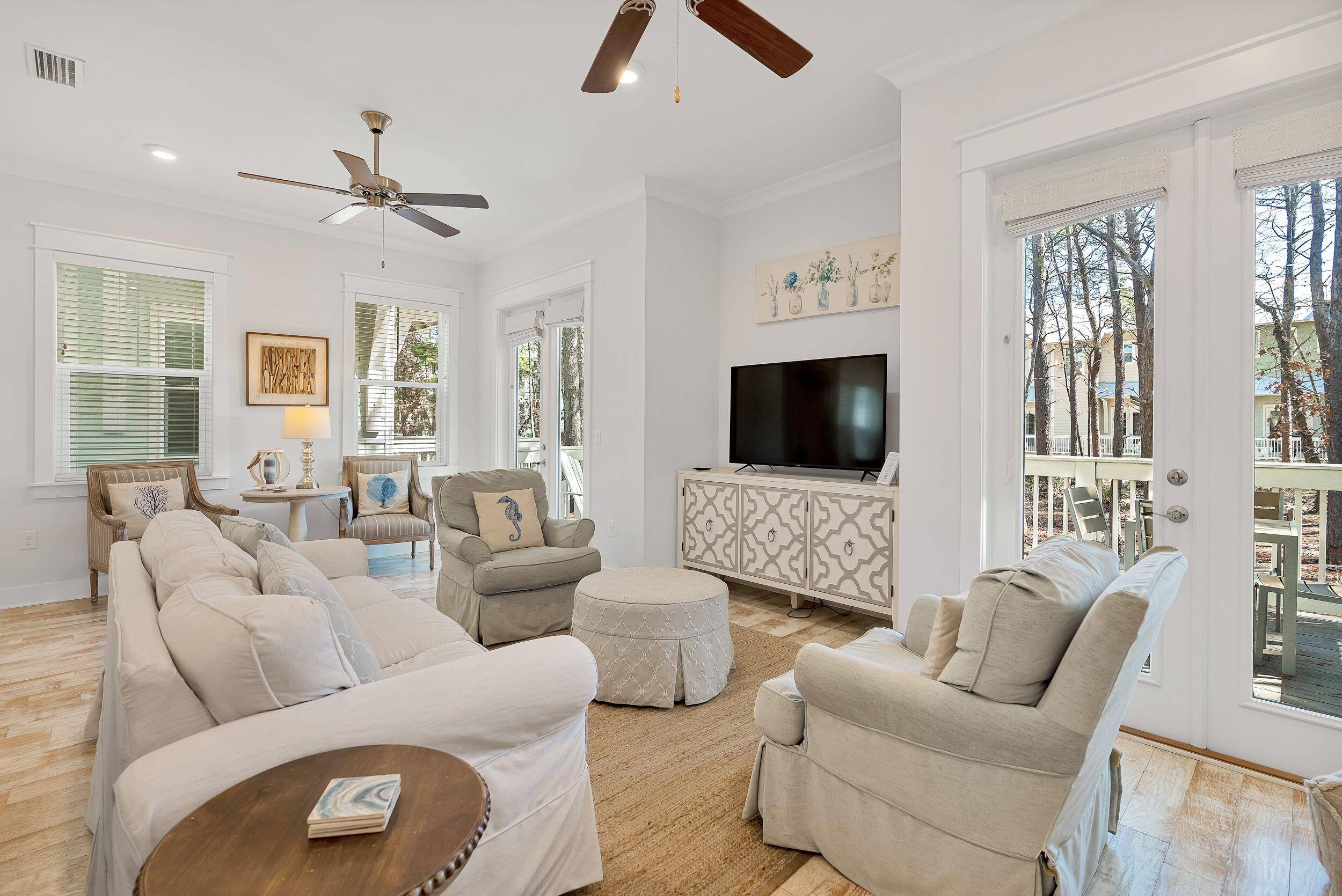 Welcome to 88 W Pine Lands Loop Unit A, the largest A-unit in the sought-after Prominence community on 30A! This beautifully furnished 3-bedroom (One room is a bunk room), 2.5-bath townhome offers exceptional value being sold fully furnished with a golf cart. Step inside to find modern, updated finishes that create a light and airy coastal vibe. The open-concept layout is complemented by durable laminate flooring throughout--no carpet! Three bedrooms upstairs include a beautiful primary bedroom with an on- suite bathroom and walk-in closet. Two additional bedrooms offer additional space for the entire family. One room featuring custom bunk beds. A spacious 2-car garage and included 6-seater golf cart, make it effortless to explore all that 30A has to offer.
Located just steps from the resort-style community pool and walking distance to The Big Chill, you'll have easy access to live music, outdoor movies, local dining, and boutique shopping. Plus, you're just a short golf cart ride from the sugar-white sands of 30A's famous beaches, scenic bike paths, and nearby state parks.
Whether you're searching for a primary residence, vacation getaway, or a high-demand rental property, this turn-key home is the perfect opportunity to enjoy the ultimate 30A lifestyle.
Contact us today for a private tour!