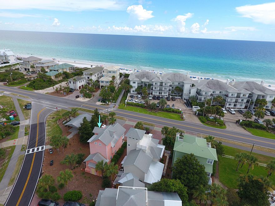 Just steps away from the Gulf of Mexico this perfectly situated beach home is located just north of 30A however is the CLOSEST home to the Gulf north of 30A. As you enter this home you are greeted with an open kitchen, living and dinning room. The main living and kitchen are accented with hardwood floors and granite counter tops. There is one guest with a full bath located on the 1st floor. The 2nd floor has a stunning master bedroom and bath suite with large balcony and Gulfview's. There is an additional bedroom with full bath located on the second floor as well. As you travel to the 3rd floor loft there is a queen size bed and loft with a full bath. This florida beach cottage boast views from the 2nd and 3rd floor and has a 1st floor wrap around porch.
