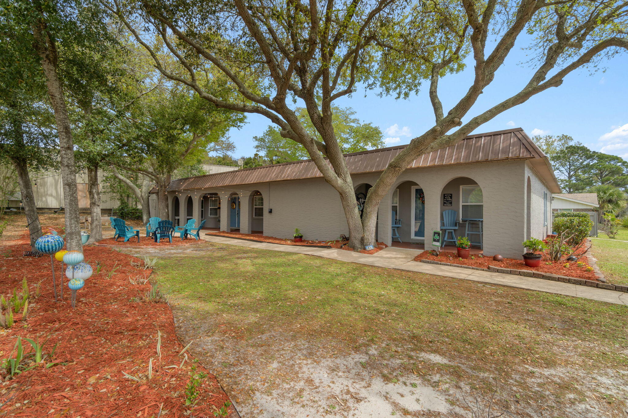 BACK ON MARKET AT NO FAULT TO SELLER! RARE & unique LOW-MAINTENANCE DUPLEX opportunity in the heart of Destin - 2 tastefully renovated units with no expense spared that are only minutes away from the Destin Harbor, Crab Island, and the sugar white sand beaches of the Emerald Coast. Zoning is commercial(CTS - Commercial Trades and Service). This multi-family opportunity would be the perfect primary residence, second home, and/or long term rental investment opportunity! The units consist of a 2 BD/2 BA(Unit 1) and 4BD/4BA(Unit 2). Notable building improvements include NEW membrane commercial roof(TPO 60 Mil), UNDERGROUND electrical, building stucco repair and freshly painted with Elastomeric paint for extra waterproofing, and wiring for a spool or hot tub on front and rear of building