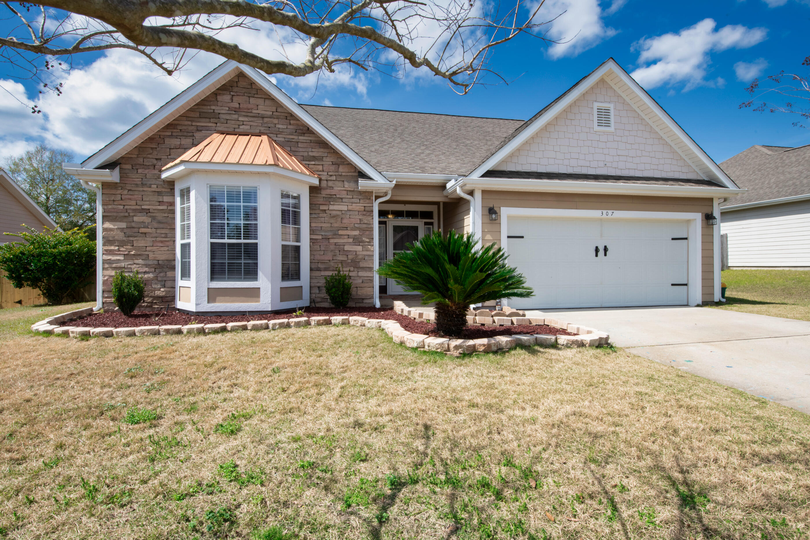 Welcome to 307 Scotch Pine Lane, nestled in the sought-after Rolling Ridge Estates community just off PJ Adams. This spacious 3-bedroom, 2-bathroom home offers just under 2,000 sq. ft. of comfortable living space and is perfect for families, professionals, or anyone seeking a place to call home.Built in 2007, this home features an open-concept design with vaulted ceilings in the living room, creating a bright and inviting space. A separate office or playroom located off the living room adds versatility to the layout.Step outside to enjoy a fenced-in backyard, ideal for kids, pets, or entertaining guests. With an acceptable offer, the seller will install a brand-new roof, giving you peace of mind for years to come. Conveniently located, this property is a quick 30-minute drive to Eglin AFB and just 15 minutes to Duke Field, making it a great choice for military families or those working in the area.

Don't miss the opportunity to call this Rolling Ridge Estates gem your new home. Schedule your showing today and envision the possibilities!

