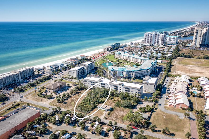 This is a rare offering for a large 75X175 vacant parcel located in Miramar Beach only 360 feet to the Gulf of Mexico. Beach access is on the west side of Beach House Condos. Adjacent to this property are two additional lots available to purchase that are 75x175 each. See Mls # 885741 & #885744 Together the lots are 225x175 which is .90 of an acre. The property is zoned Coastal Center allowing up to 8 units per acre (7 units because we are less than an acre) and a 50 ft. building height. Flood Zone X. . Perfect development opportunity to build townhomes, a small condo, or build your dream home for your permanent residence or vacation home. A perfect location near restaurants, shopping, & the pedestrian path that runs the entire length of Scenic Hwy 98. No HOA, No build out time or C&R's
