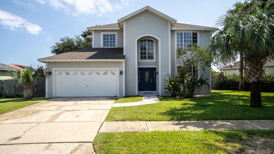 Do not miss an opportunity to see this immaculate Destin home. Unbeatable location just minutes from the Destin Harbor and Gulf of Mexico! Enjoy hot summer days in the sparkling pool designed for lap swimming on one end. Just open the French doors from the family room and you will find a covered patio with privacy fenced back yard perfect for entertaining. The open kitchen features granite countertops with breakfast bar opening into a bay window (overlooking the pool). Extra side bonus room and dining room on the first floor. Upstairs bedrooms create the perfect functional balance that will suit your family and guests needs. Always maintained to include fresh exterior and interior paint along with new irrigation make this house an unbeatable deal in Destin. Buyer to verify all dimensions.