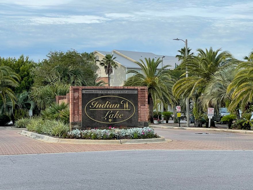 Indian Lake Condos is one Destin's most popular condo developments for long term rentals and full time residents alike. Located in the heart of town this condo offers quick access to shopping, dining, and the worlds most beautiful beaches. This 1 bedroom unit offers great investment potential with a built-in tenant at $1350/month. Located on the 2nd floor of the first building in the complex this unit is easy to access and has a great private balcony. With one of the lowest HOAs for a condo, investors will also enjoy a higher ROI on their investment and consistent income vs a vacation rental. Indian Lakes also has a pool, picnic areas, and available boat and trailer parking.
