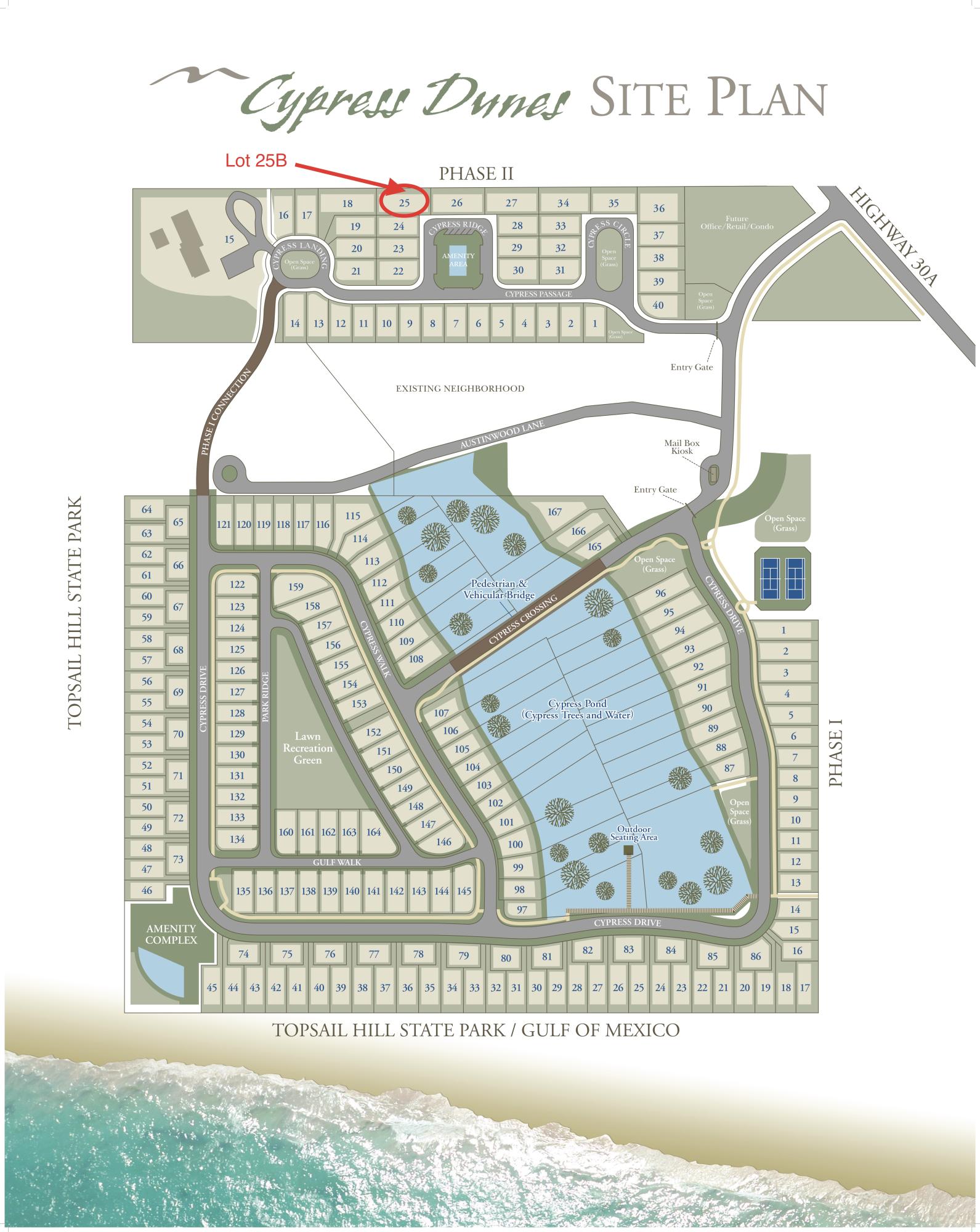 CYPRESS DUNES - Land