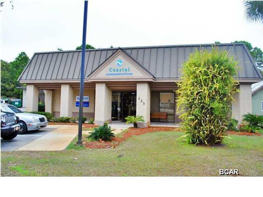 Great building with almost 7,800 SF under roof with 7,000 SF air-conditioned. Plus it is well located just off of Thomas Drive, near the Navy Base. Building was built in 1997 and has been very well maintained. Ceiling height is 18' and there are three (3) large warehouse doors. The office area consists of five (5) offices, (1) large conference area and (2) bathrooms, one of which is handicap accessible. There is approximately 15 parking spaces and signage is available on the building or out on the road. This building would be ideal for almost any business. Please call to arrange a showing.