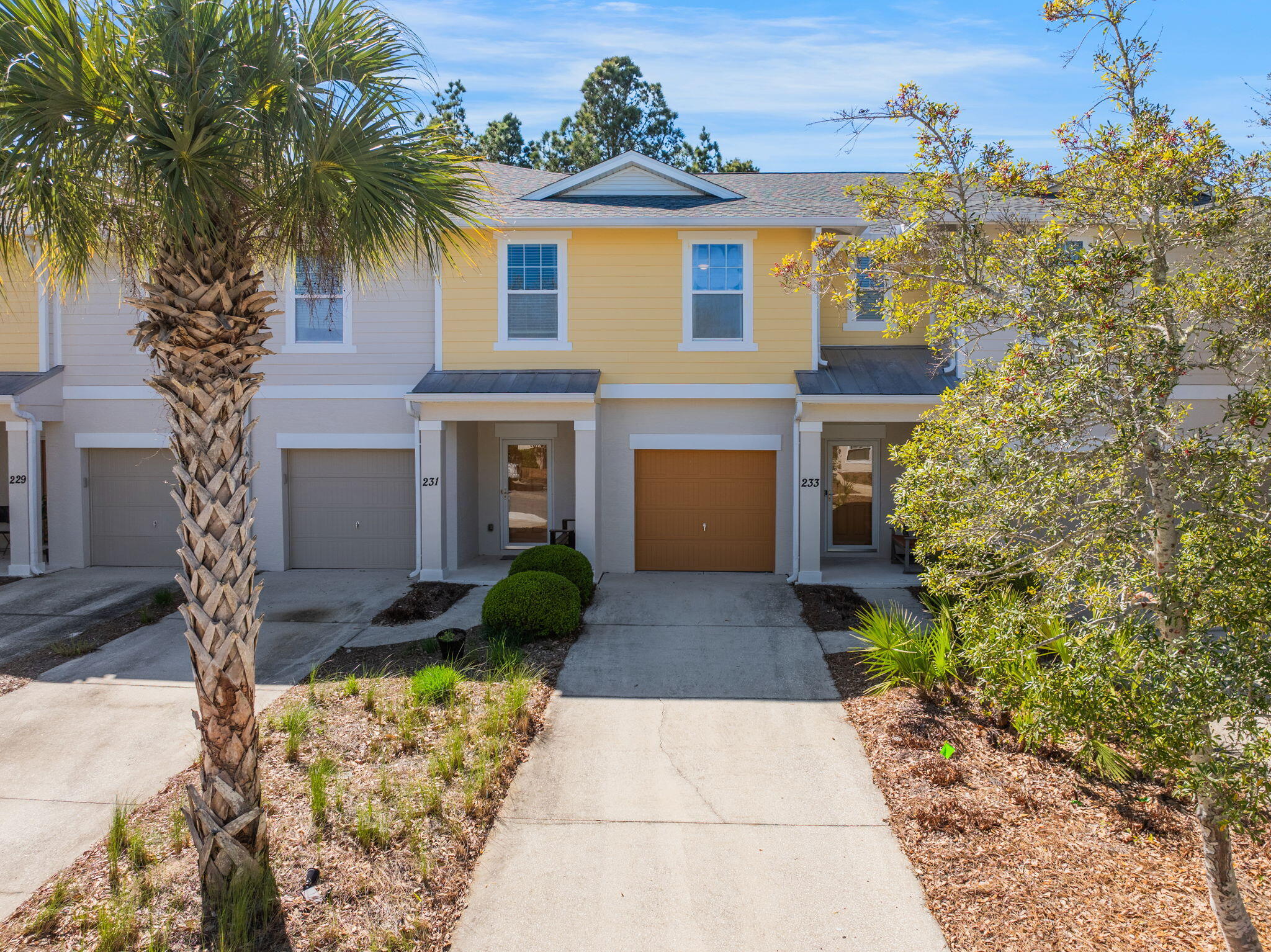 Completely remodeled and just half a mile from the beach! This 3BR/2.5BA townhome in Whisper Dunes offers modern comfort in an unbeatable location between Pier Park and Carillon. Enjoy open-concept living with quartz countertops, smart stainless appliances, and luxury vinyl plank flooring throughout. The spacious primary suite features a walk-in closet and beautifully tiled walk-in shower. Updated bathrooms, fresh paint, new lighting, and ceiling fans add style and function. Pet-friendly community with pool and green space. Located in an ''X'' flood zone--no flood insurance required!