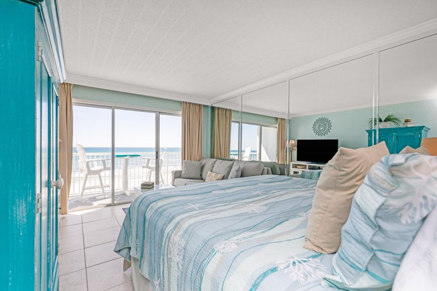 Gulf-Front Condo with Unobstructed Views!Wake up to stunning Gulf of Mexico views from this 5th-floor, condo at Islander Resort. With direct beach access and a private balcony showcasing breathtaking sunsets, this unit earns $40,000+ in annual rental revenue. The interior features a king bed facing the patio, a sleeper sofa for extra guests, and a kitchenette with a cooktop, microwave, and full-size fridge. Resort amenities include a seasonally heated pool, gym, BBQ area, onsite rental management, and covered parking. Turnkey and fully furnished, this is the perfect beachside getaway or income-generating investment!