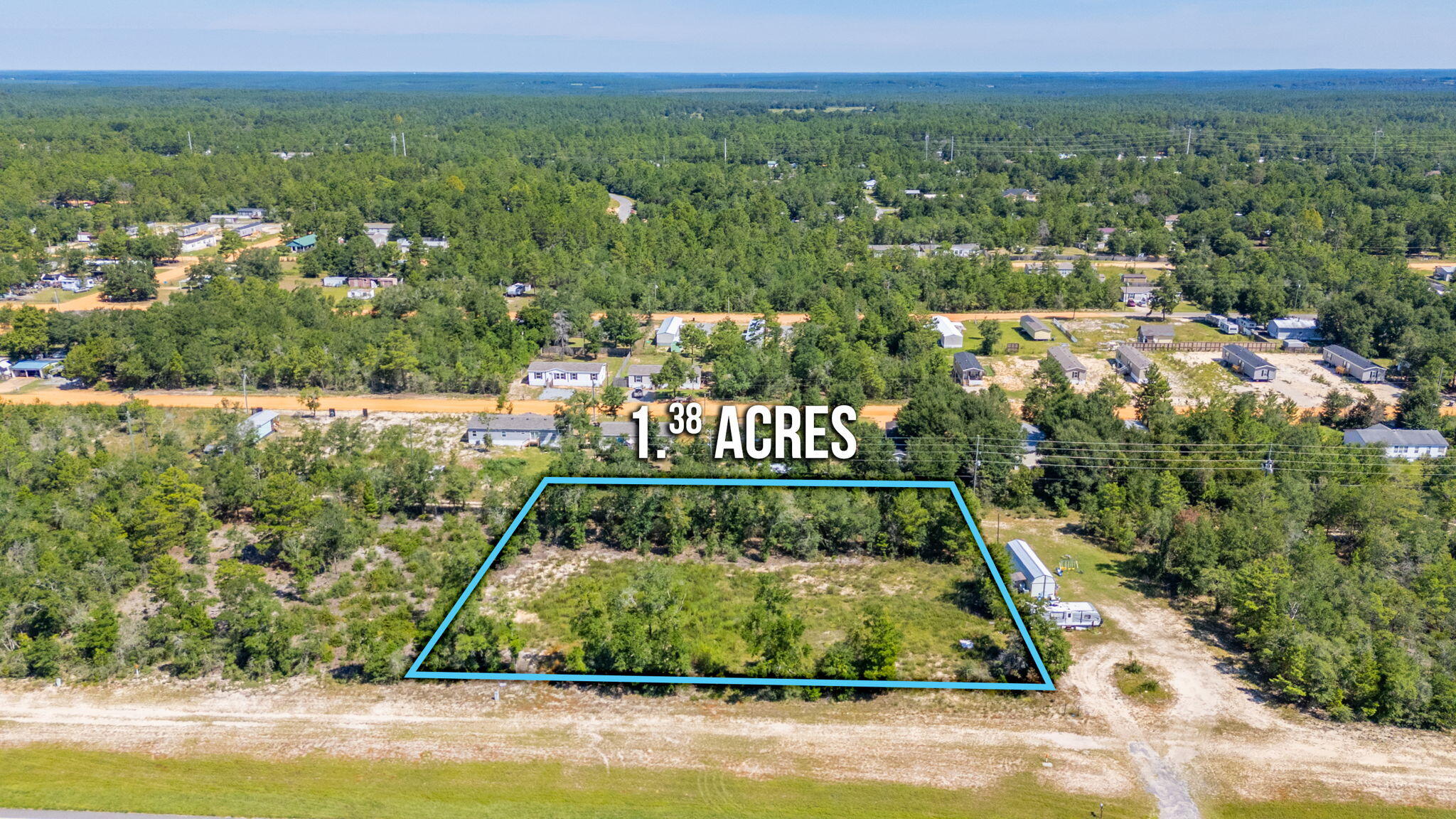Here is a wonderful opportunity to buy only one lot, two lots or all three lots for a total of 1.38 acres with highway frontage on Highway 90 West. Each lot is 0.46 acres and has been cleared. This property is located 10 minutes from Downtown DeFuniak Springs and 10 minutes from the I-10/285 exchange in Mossyhead.