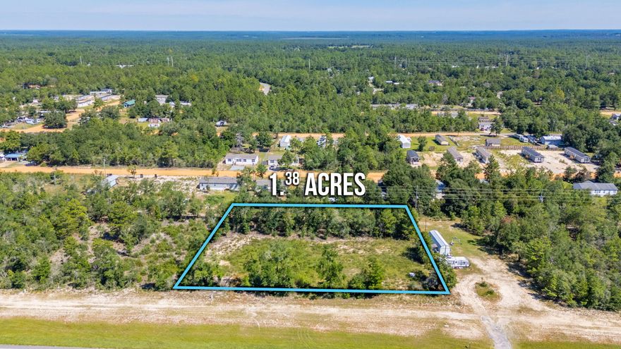 Here is a wonderful opportunity to buy only one lot, two lots or all three lots for a total of 1.38 acres with highway frontage on Highway 90 West. Each lot is 0.46 acres and has been cleared. This property is located 10 minutes from Downtown DeFuniak Springs and 10 minutes from the I-10/285 exchange in Mossyhead.