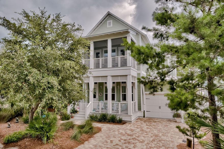 Beautiful Beach Home in Highland Parks located at Blue Mountain Beach.This home is perfect for full-time residence, vacation home or investment property. One of the largest plans in the community with 4 bedrooms and 4.5 baths, including 2 master suites, one on each floor. Three screened porches offering a tranquil space to relax and enjoy nature and the preservation area. This home has one of the best lots in the neighborhood including a large fenced in back yard. High end stainless steel appliances, beautiful granite counter tops and hardwood floors throughout. Many upgrades, including Lutron Lighting System, LED Can Lighting, and gorgeous new light fixtures. There is a huge storage area located under the home. Don't miss this amazing home in Blue Mountain Beach!