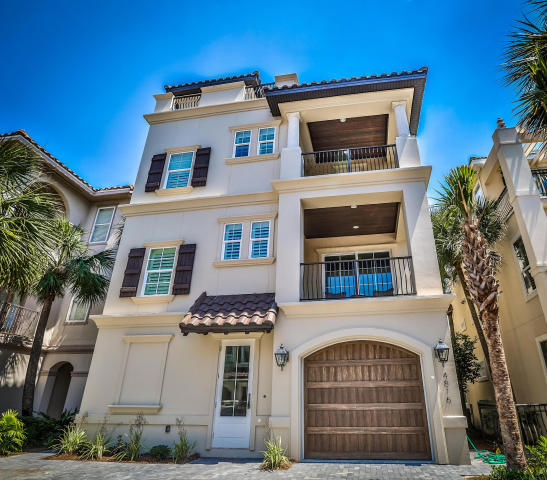A breathtaking listing in majestic Destiny by the Sea! This 4 story home affectionately named,Destiny Oasis, is located along Florida's Emerald Coast in Destin,Florida, features the only rooftop pool in the county with stunning views of the Gulf of Mexico from sunrise to sunset. This southern home has gracious living spaces including 2 master suites, a total of 5 bedrooms, 6 outdoor entertaining spaces, 4 full baths and 2 half baths, an elevator, full gourmet kitchen with top grade appliances, 2 outdoor kitchens, full bar, private garage, 2 laundry rooms and more in a gated community with 24 hours security. This home has deeded beach access and the seashore is located just a short stroll from the front door. Enjoy beautiful Gulf views from this stunning home.(more in Supplemental R