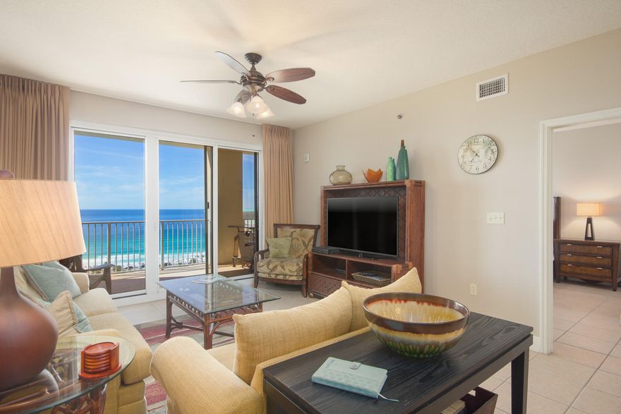 This is a great buy! This is a 2 bedroom, 2 bath with a bunk room unit and features beautiful views of the Gulf and Coast. The nicely furnished unit also features 9ft ceilings and tile floors throughout. The kitchen features stainless steel appliances, dark cabinets and granite counter tops. Ariel Dunes is located in Seascape on Scenic 98 and HWY 98 and is extremely popular with visitors, owners, and their guests. Onsite amenities include two large swimming pools, fitness room, onsite restaurant (The Cabana Club) and beach access. Unit grossed $28,000 in 2016 and