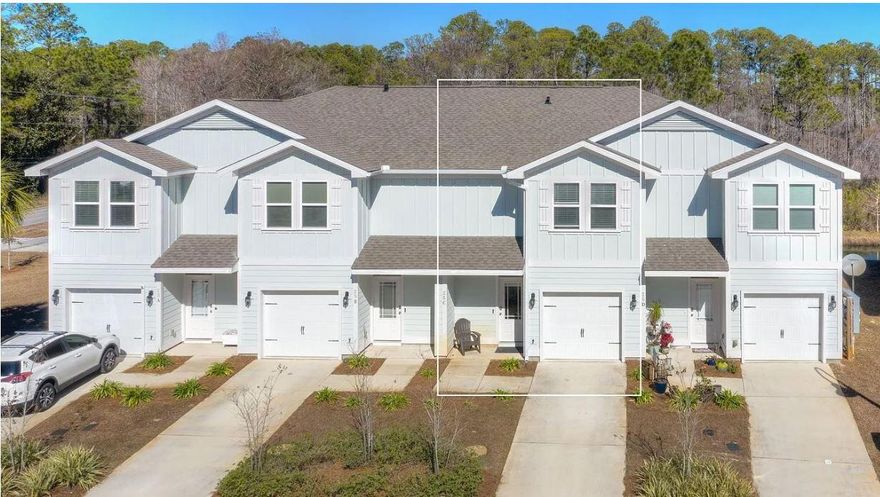 SPECIAL OFFER!!! $500 off the first month's rent if the lease is signed by March 31, 2025. Available for immediate move-in. Dog friendly!Amazing 3 bedroom, 2.5 bathroom townhome in Santa Rosa Beach with recent updates to kitchen (tile backsplash added matte black faucet and cabinet hardware), shiplap and floating shelving in powder bath, board and batten wall with hooks in the entryway, wood accent wall in the living room, cabinets and custom shelving added in the laundry.  Custom shelving was added in the hall closet, primary bedroom, entertainment center, primary bathroom and closet.Patio with greenspace, LVP floors, stainless steel appliances, granite countertops in kitchen and all bathrooms, storage, washer/dryer included, yard, single car garage with plenty of hooks and and built-in shelving, driveway parking for 2 cars. Primary, 2nd and 3rd bedrooms include blackout curtains and TV mount installed that will fit up to a 55" TV in the primary bedroom, also the option to keep the included (2) three-drawer dressers inside the closet-adds extra clothing storage and frees-up space in the bedroom. There is also the option to keep the three-drawer dressers currently inside the other bedroom's closets.

HOA takes care of all the landscaping and exterior maintenance. Easy access to the bay and short drive to beach access-less than 8 minutes to Blue Mountain Beach. HWY 98 and 331 are close by. South Walton High School, Padgett Park and Bark Park (Walton County Dog Park) are within walking distance. Lots of bike and walking trails in the area.

Tenet pays for the utilities which includes electricity, water, and internet/TV service (neighborhood has reliable highspeed fiber through Quantum Fiber-https://www.quantumfiber.com/)

$2,349/month rent. One month's security deposit is required in advance. An application and background check are required. One dog is allowed with prior approval and a non-refundable pet fee of $500.

Smoking and vaping are not permitted within the townhome or any areas outside which are part of the townhome property.

***Recent updates reflected in noted photos include new kitchen backsplash, kitchen faucet, new decorative board and batten walling in the entryway, shiplap in the powder bath, upgraded primary bedroom and laundry with custom cabinets and shelving. ***