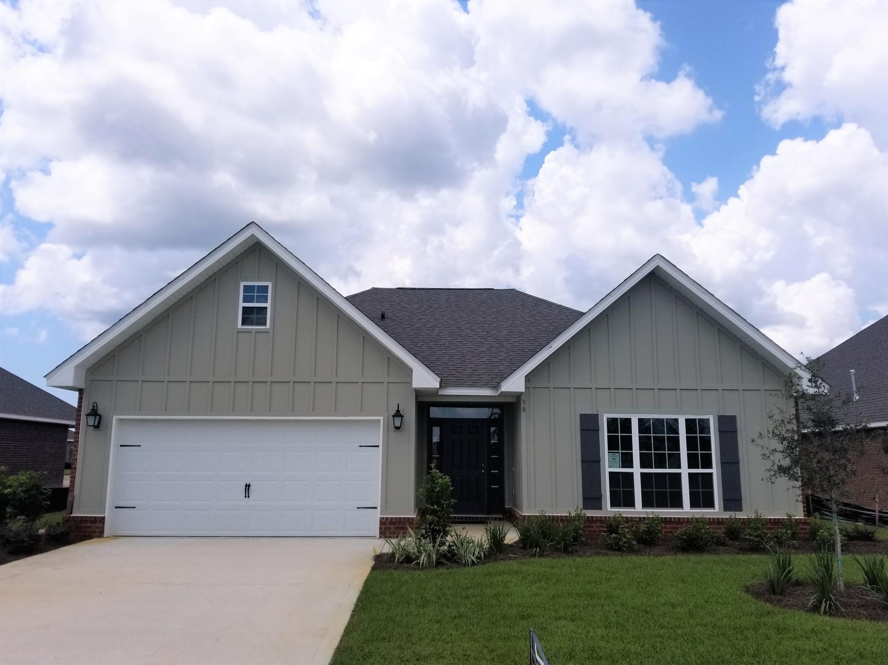 BRAND NEW CONSTRUCTION : ) Be the first to live in this brand new home!This home features a 3 bedroom/ 2 bath, Double tray ceilings in family room and very large master bedroom with sitting area. This home faces out to large open park.Incredible Features in this home INCLUDE: 3 sides brick, gas hot water heater, gas stub for grill and stove, Granite Countertops in kitchen & baths, tile shower in master, Stainless Steel Frigidaire Microwave, Stove & Dishwasher, Brushed Nickel Plumbing Fixtures, EVP flooring in common areas of the home, baths and utility room, only carpet in bedrooms. Moen faucets, One year builder warranty, one year manufacturers warranty and a 10 structural warranty, as well as smart home system with Kwik Set locks.