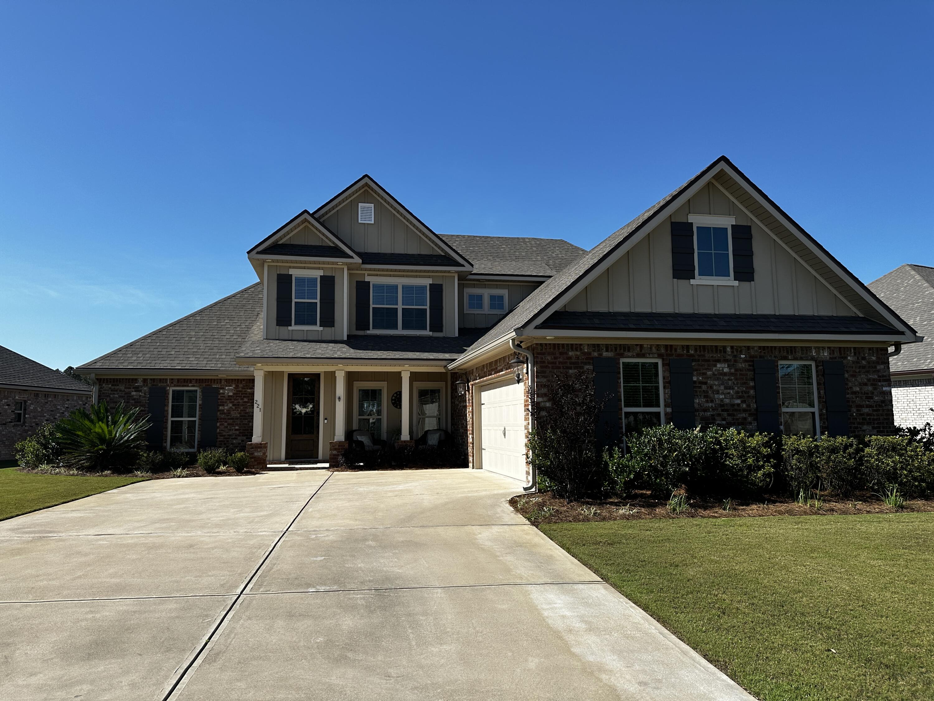 Welcome to your dream home in Buxton's Mill at Hammock Bay! This stunning 2-story home features hardwood and tile floors, custom cabinets, crown molding, and granite countertops. With 2 bedrooms on the main level and 2 on the second, it's perfect for your family's needs. Enjoy a lovely yard for barbecues and gardening, and a gorgeous in-ground pool and hot tub for entertaining. Smart home systems for lights, temperature, and security add convenience. Access to community pool, fitness center, and playground. minutes from shops, dining, and entertainment. Schedule a tour today!