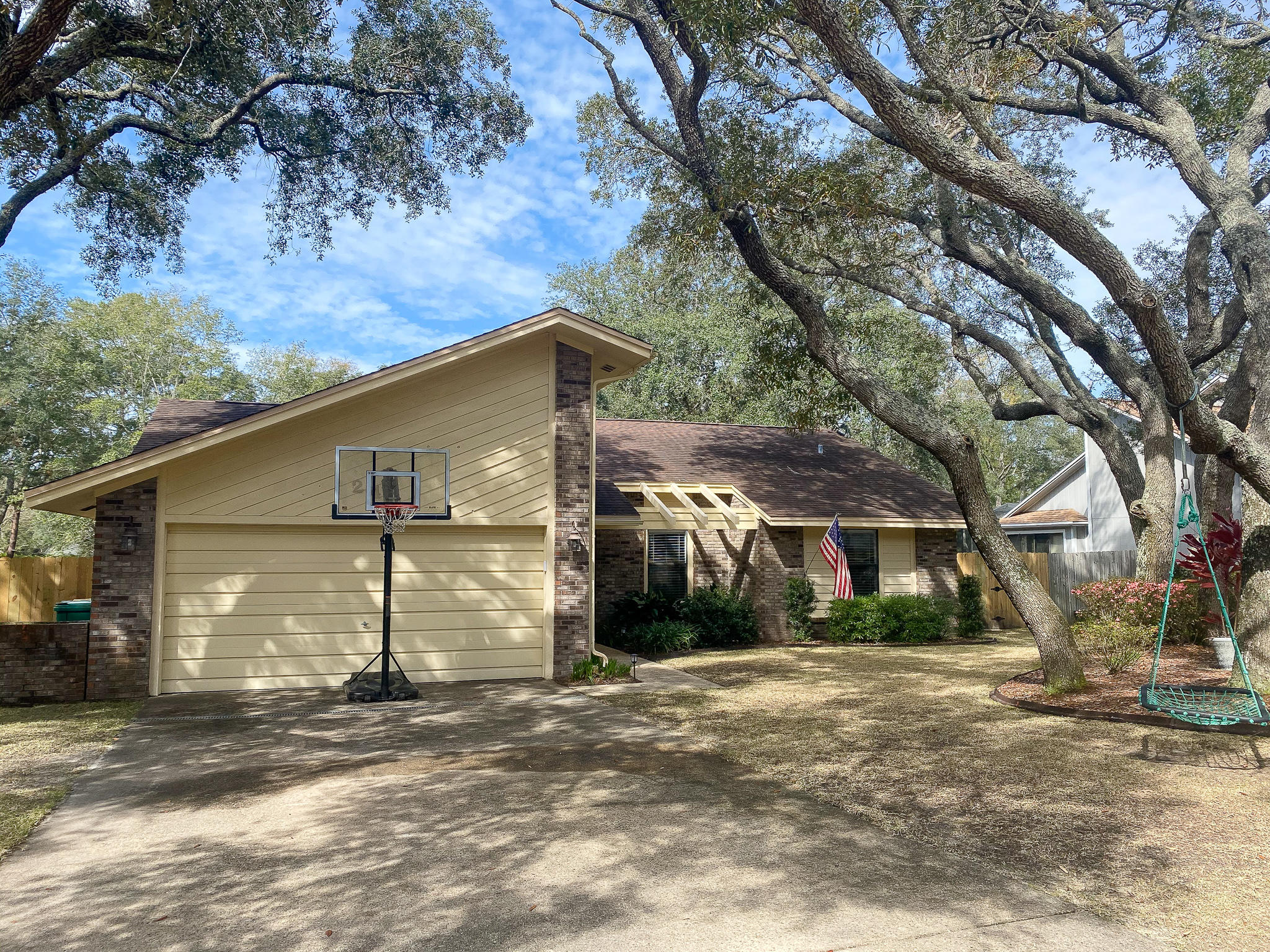 **3D Virtual Tour Available** Welcome home to this beautifully renovated 3 bedroom and 2 bathroom home in Bluewater Bay, without the HOA Fees! 243 W Dominica is situated on a quiet street and has a view of the No. 2 Fairway and green of the Marsh Golf Course. This home has several living spaces that allow for maximum space and privacy for all. The large eat-in kitchen features newer kitchen cabinets with modern hardware, granite countertops with a tasteful backsplash and a complete stainless steel appliance package. In addition to the eating space in the kitchen, there is also a separate dining area located just off the kitchen that is open and bright with plenty of natural lighting, a beautiful chandelier, and finished with crown molding. Click more