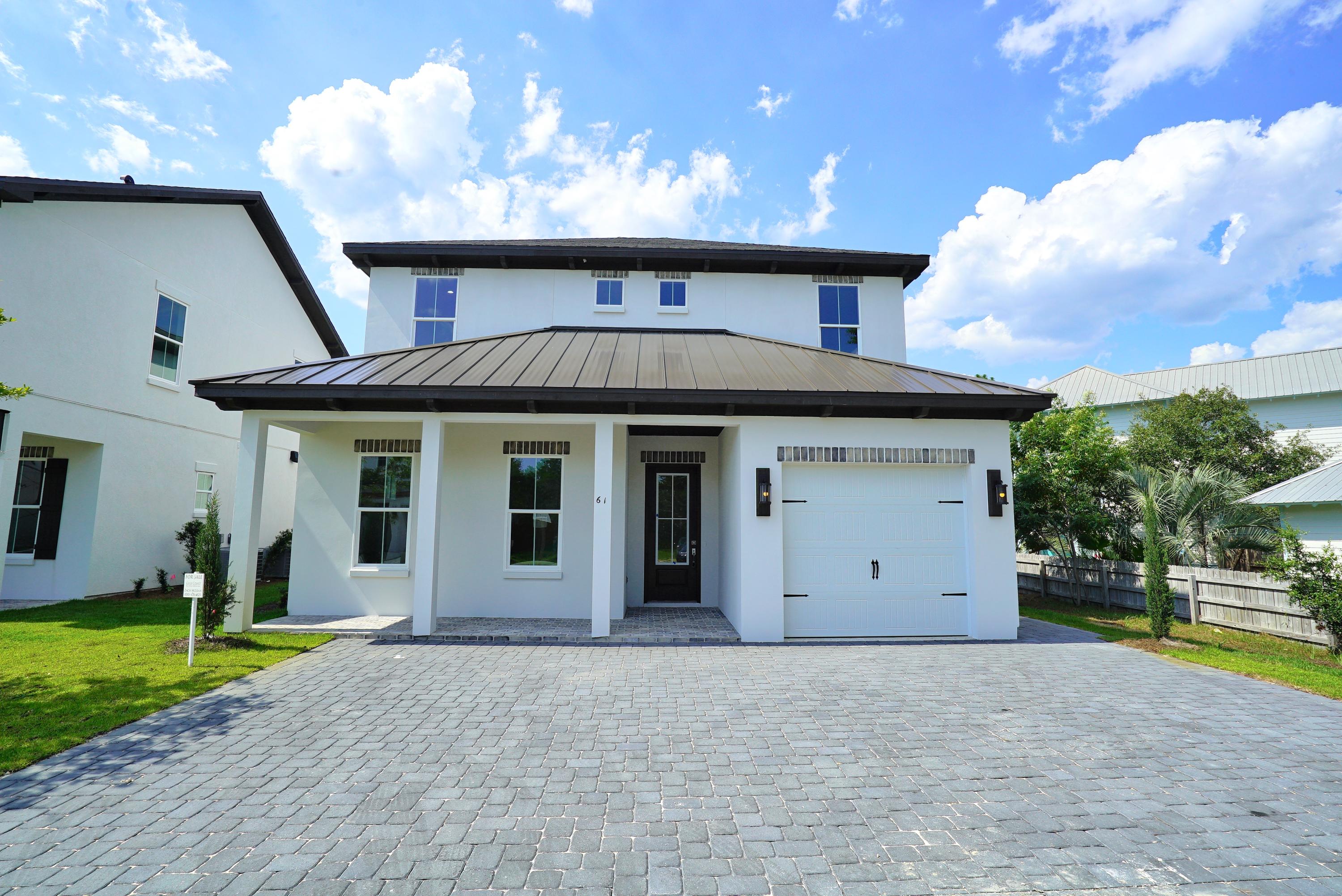Costal Luxury at it finest! This brand new beach home has it all. Cedar wood beams and shiplap compliment the gorgeous kitchen, dinning, and living area. Heated pool with cover porch and outdoor kitchen. Fenced in back yard with ample grass for the kids and dogs to play and no home behind. Master on the main with large walk in closet and laundry just across the hall. Bonus area upstairs leads to a second master bedroom with plenty of room for a king. Lastly, two more bedrooms connect between a stunning jack n jill bath. This property is just north of Gulf Place and Ed Walleen Beach Access on 30A. The Gulf, Live Music, restaurants, bars, horse stables, and coffee shops will be just steps from you door.