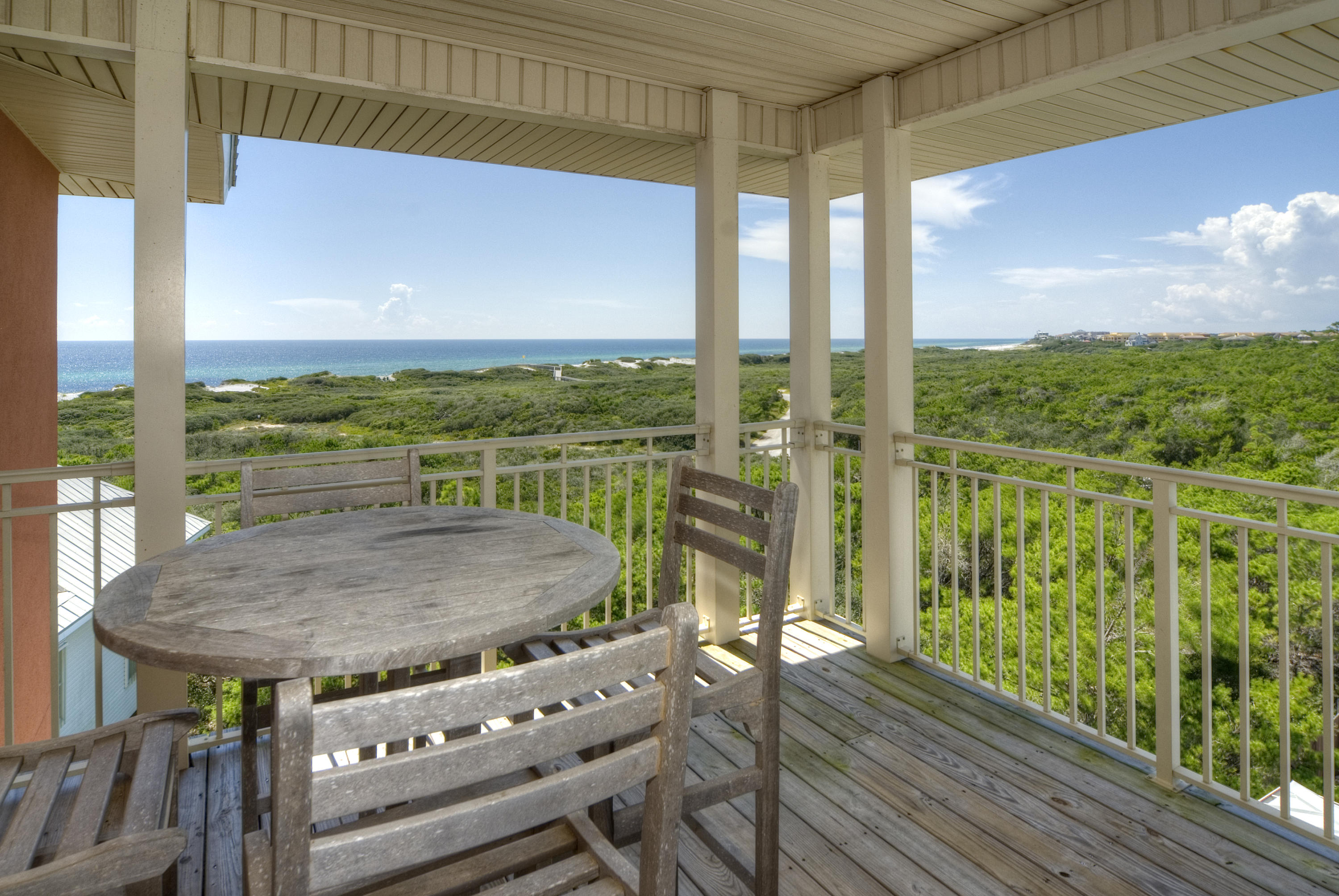 Just reduced $100K! An exceptional home in the Gulf front neighborhood of Gulf Trace near Grayton Beach, Florida is situated on a lot nestled by Grayton Beach State Park along its west and north boundaries. Its rare location affords it protected, southwesterly Gulf views over the truly tranquil parklands. This home with private, 16 x 33-foot pool, is a rental machine with an established rental history and the will yield in excess of $115K. Bonus areas throughout the home that include two 7 x 11-foot landings increase the already significant sleeping capacity offered by its five bedrooms, making it not only a fantastic vacation home, but rental investment as well. Its four floors are accessible both by stair and residential elevator. Re