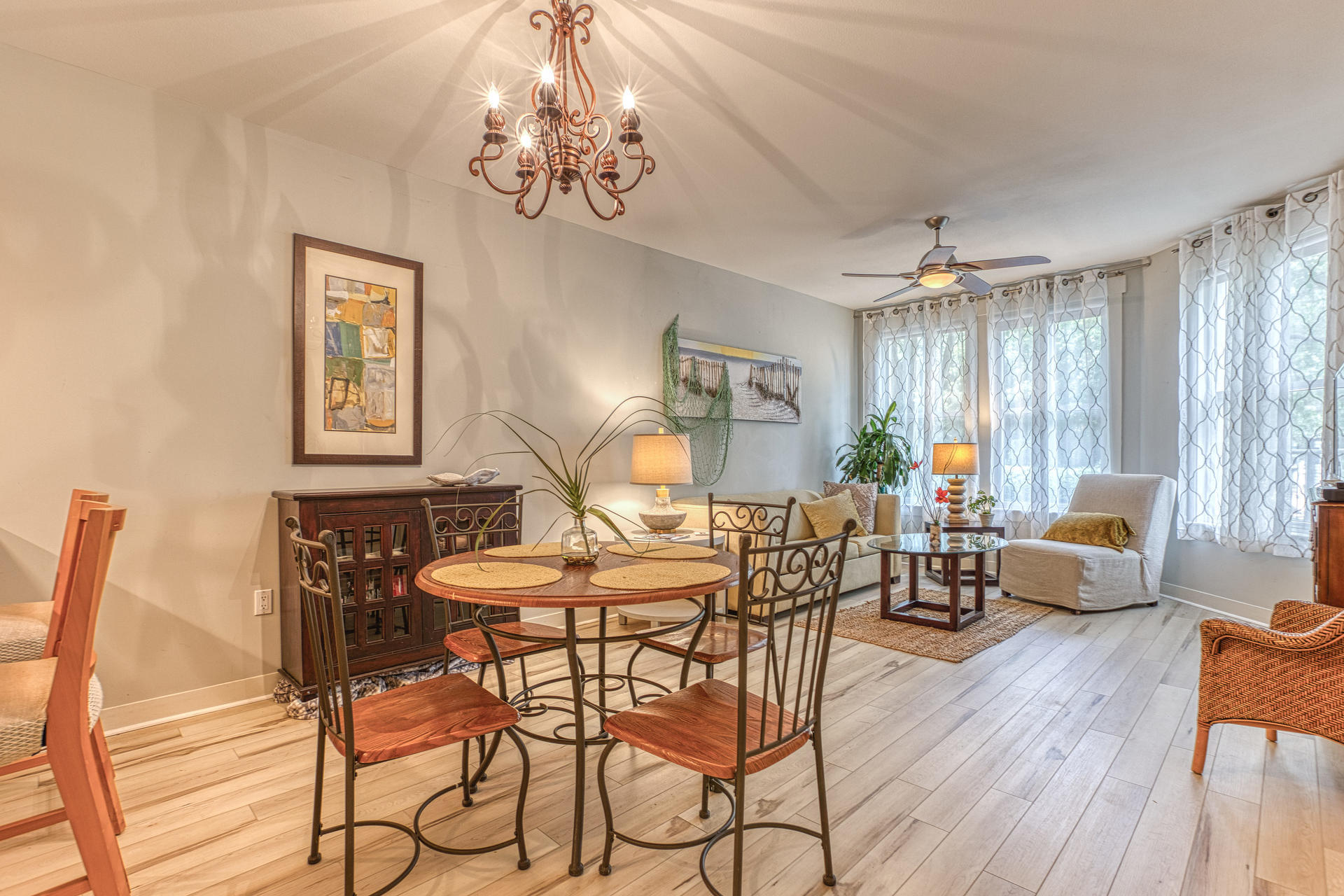 First floor unit for sale in Bahia! Walk right out your patio door and onto the walking paths and beautifully manicured grounds of Sandestin! This unit features many recent renovations including brand new flooring! Meticulously cared for by the owner and it shows! Are you looking for storage? There is an owner's closet inside the unit as well as a storage cage in the covered parking garage. This unit has not been on a rental program but would make for an excellent primary residence, 2nd home, or a very strong rental. Enjoy the large pool just a few steps away, or take a 2-3 minute stroll to enjoy dining and shopping at Baytowne Wharf. Owner's also have access to the private Solstice Club, which features grills, screened porch, gas fireplace, bar, TV. Call today for your private showing